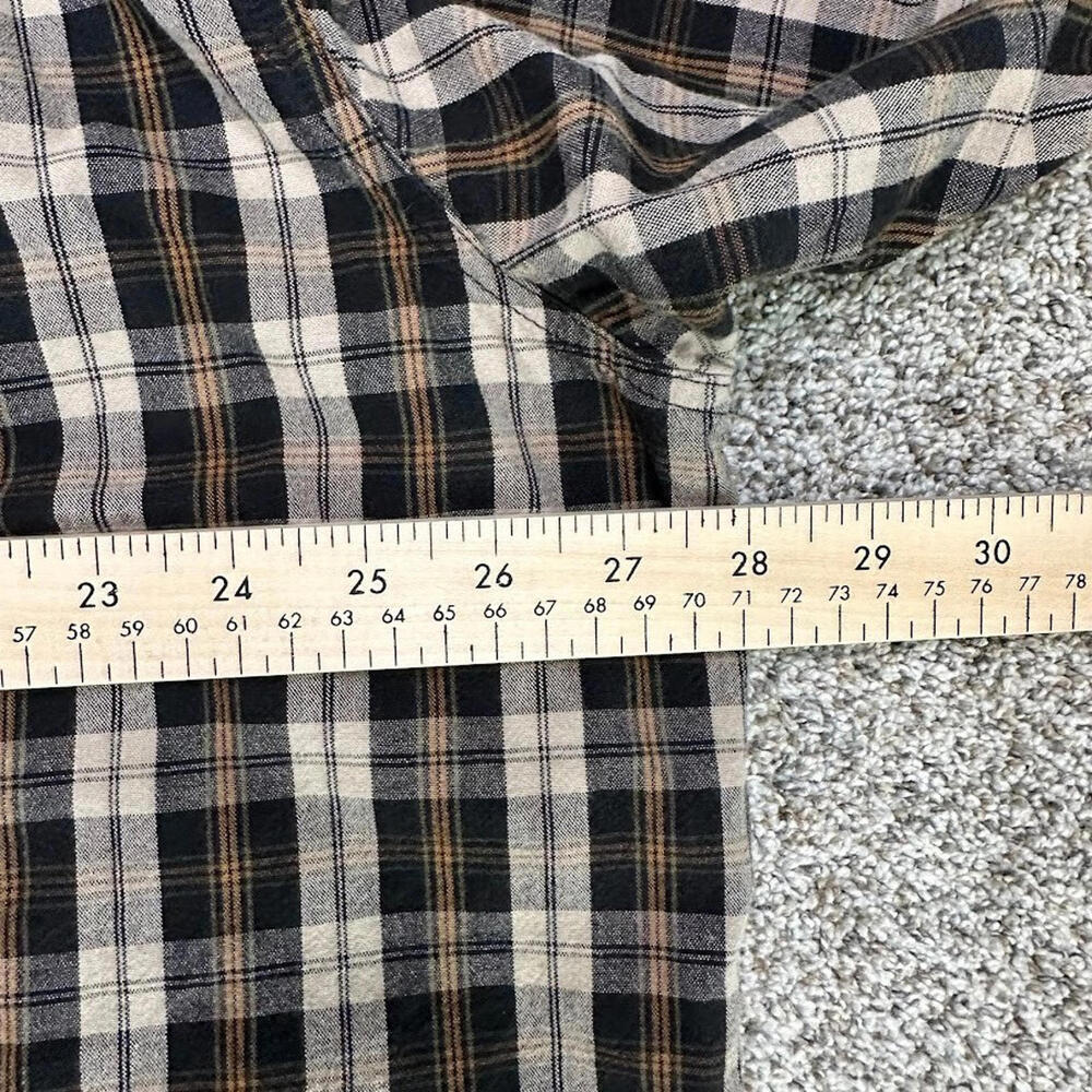 Carhartt Long Sleeve Button Shirt Men's 2XL Relaxed‎ Fit Brown White Plaid Hike - Picture 8 of 10